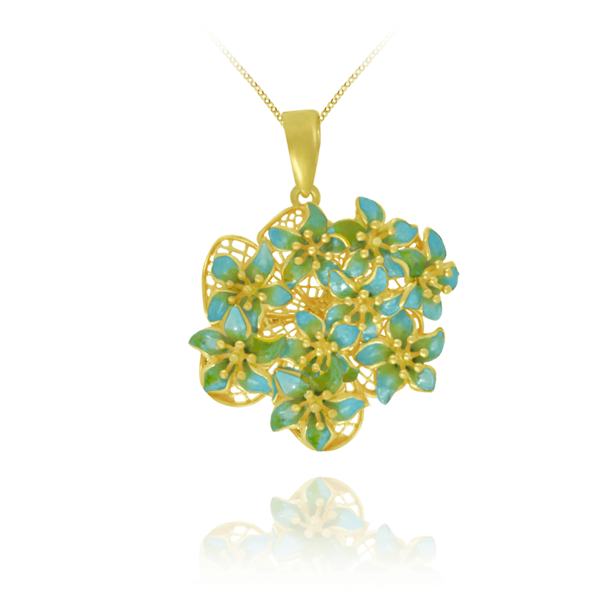 Golden Bouquet Pendant