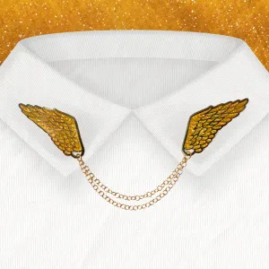 Golden Sparkles Wings | Connected pins