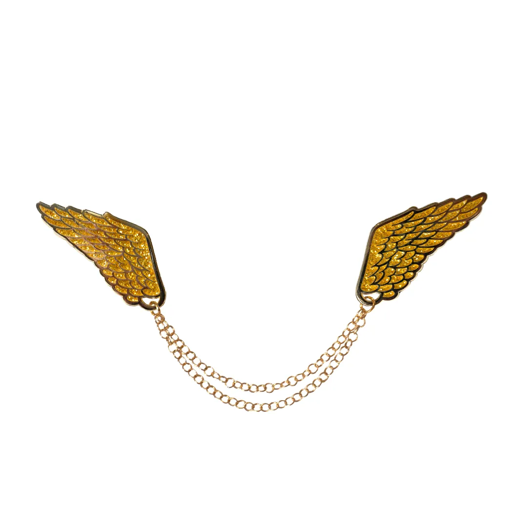 Golden Sparkles Wings | Connected pins