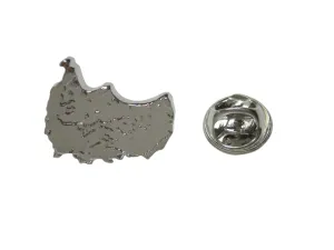 Greece Map Shape Lapel Pin