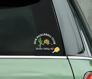 GVR Pickleball Club Decal - Bumper Sticker - Water Bottle Decal