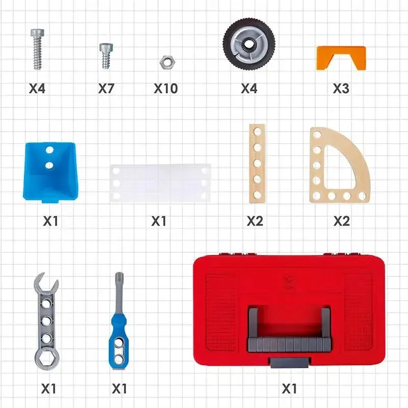 Hape Build 'n' Drive Car Set