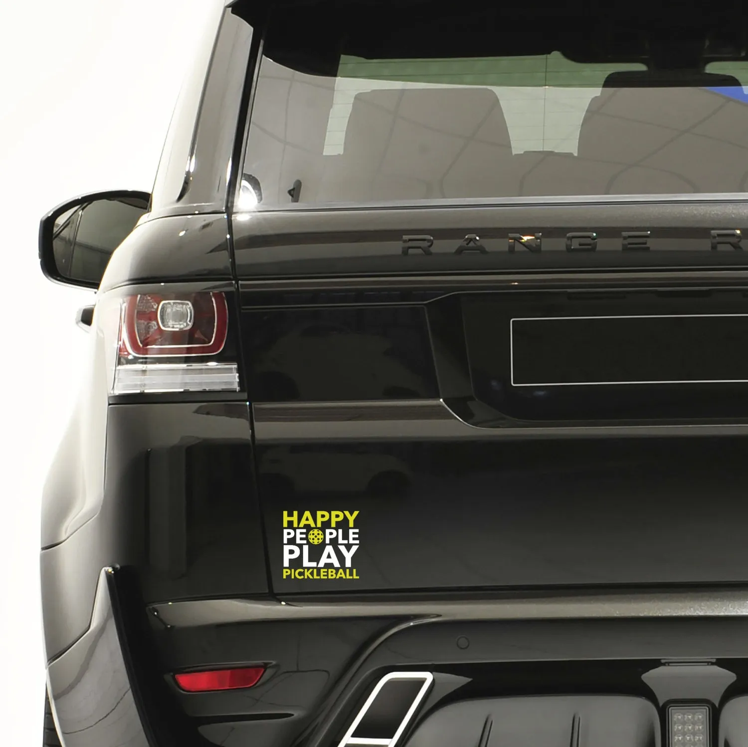 Happy People Play Pickleball Decal - Bumper Sticker