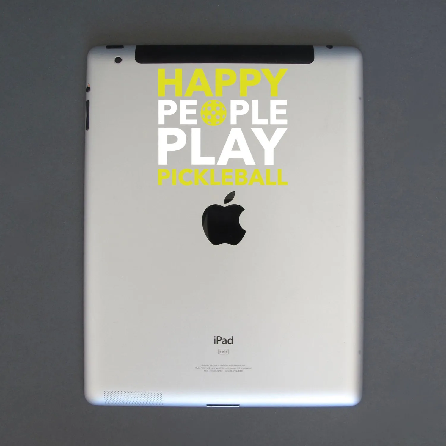 Happy People Play Pickleball Decal - Bumper Sticker