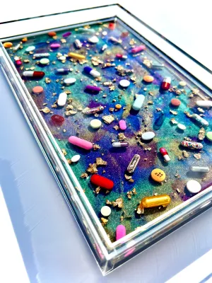 “Happy Pills” — 11x7” Acrylic Vanity Tray