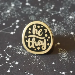 He/They (Golden) | Enamel Pin