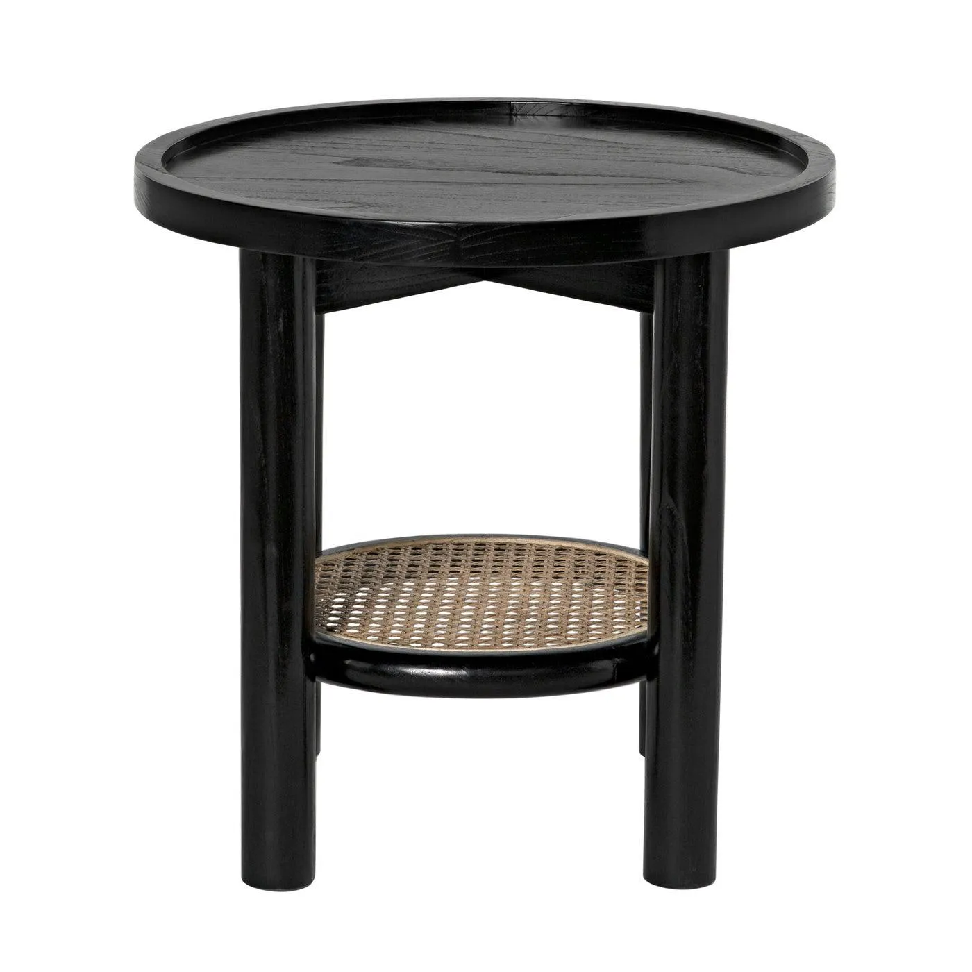 Hide Away Side Table, Charcoal Black