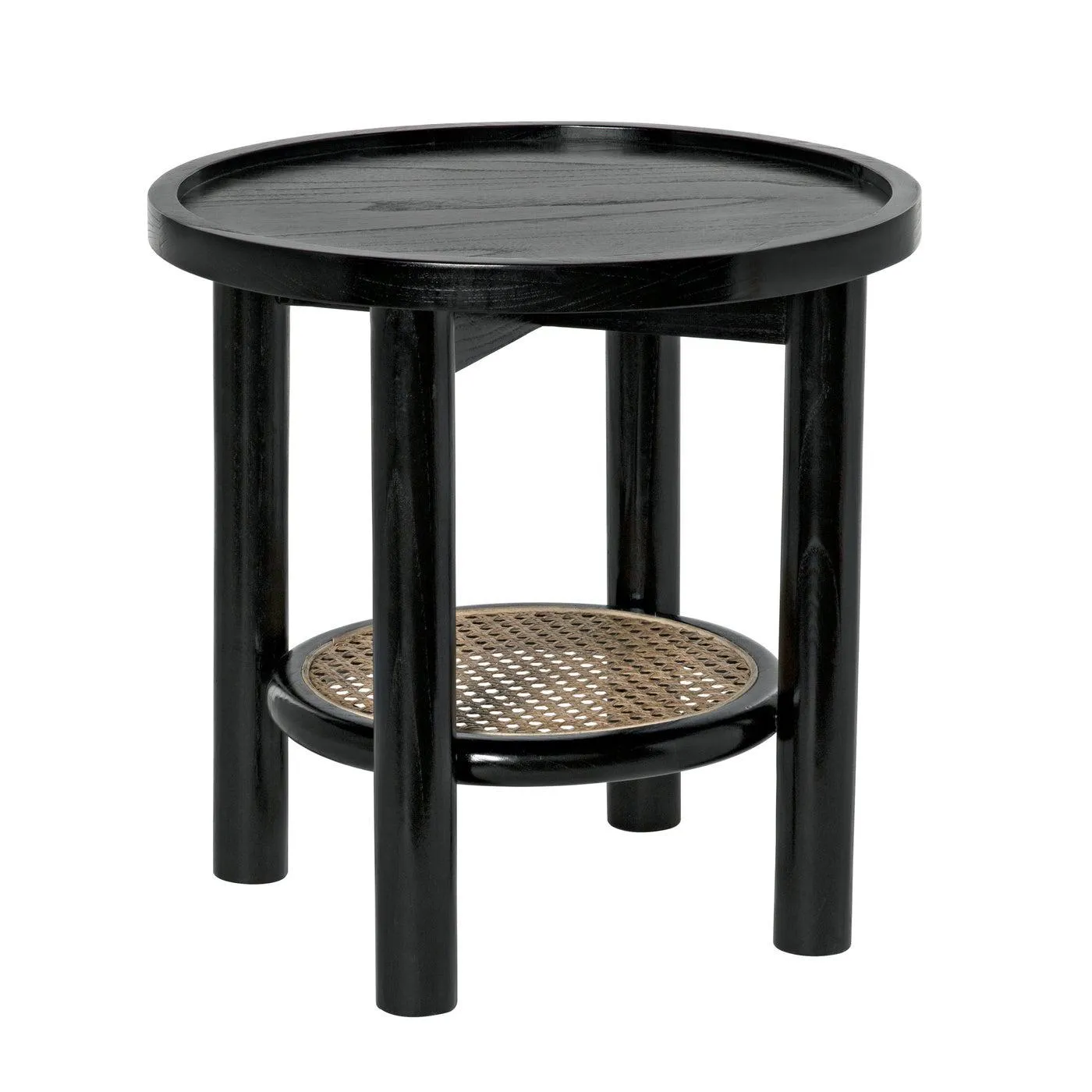 Hide Away Side Table, Charcoal Black