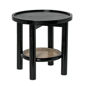 Hide Away Side Table, Charcoal Black