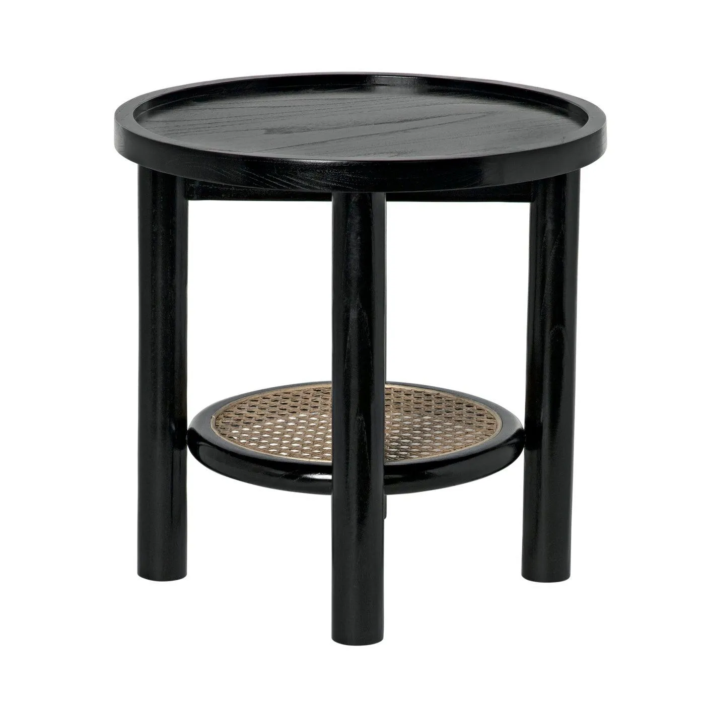 Hide Away Side Table, Charcoal Black