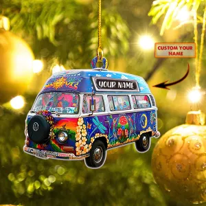 Hippie Car - Shaped Ornament