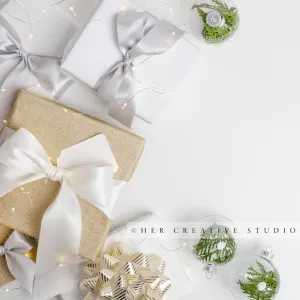 Holiday Gifts & Ornaments with Twinkle Lights