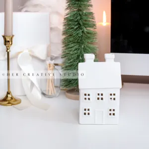Holiday Village Home, Tree & Candles on Desktop