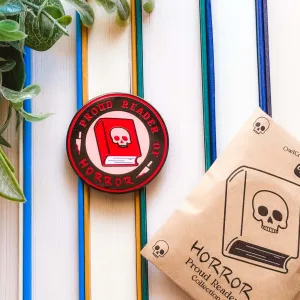 Horror Reader Pin