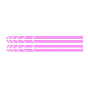 HotMeiNi Car Sticker 2sets4pcs Rearview Mirror Side Decal Stripe Vinyl Truck Vehicle Body Accessories Black/Sliver 20*0.7cm