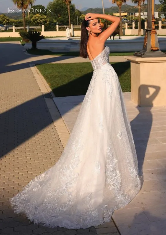 Jessica McClintock Size 18 700375 Ivory Gown