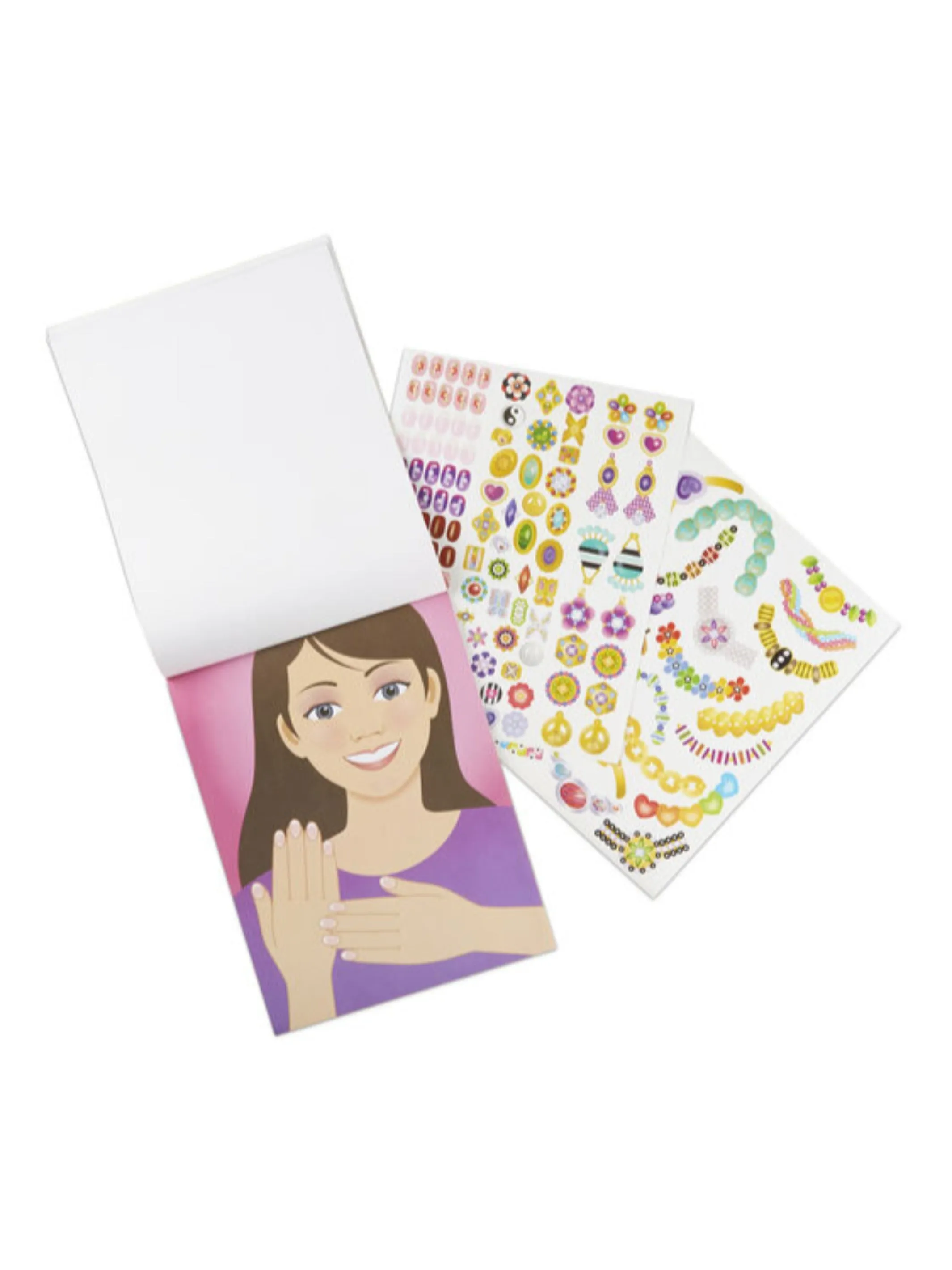 Jewelry & Nails Glitter Stickers Pad