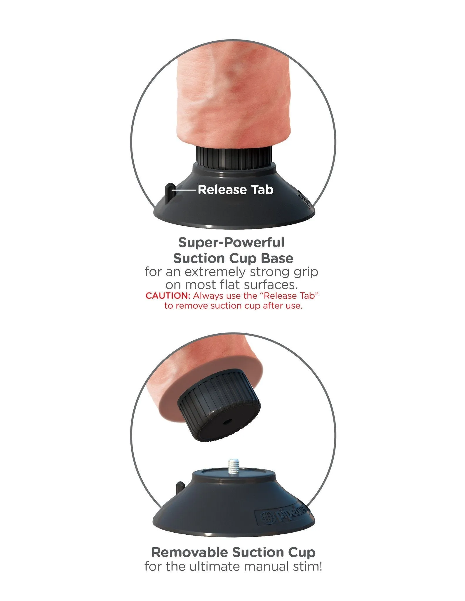 KING COCK 10 in. Vibrating REALISTIC DILDO