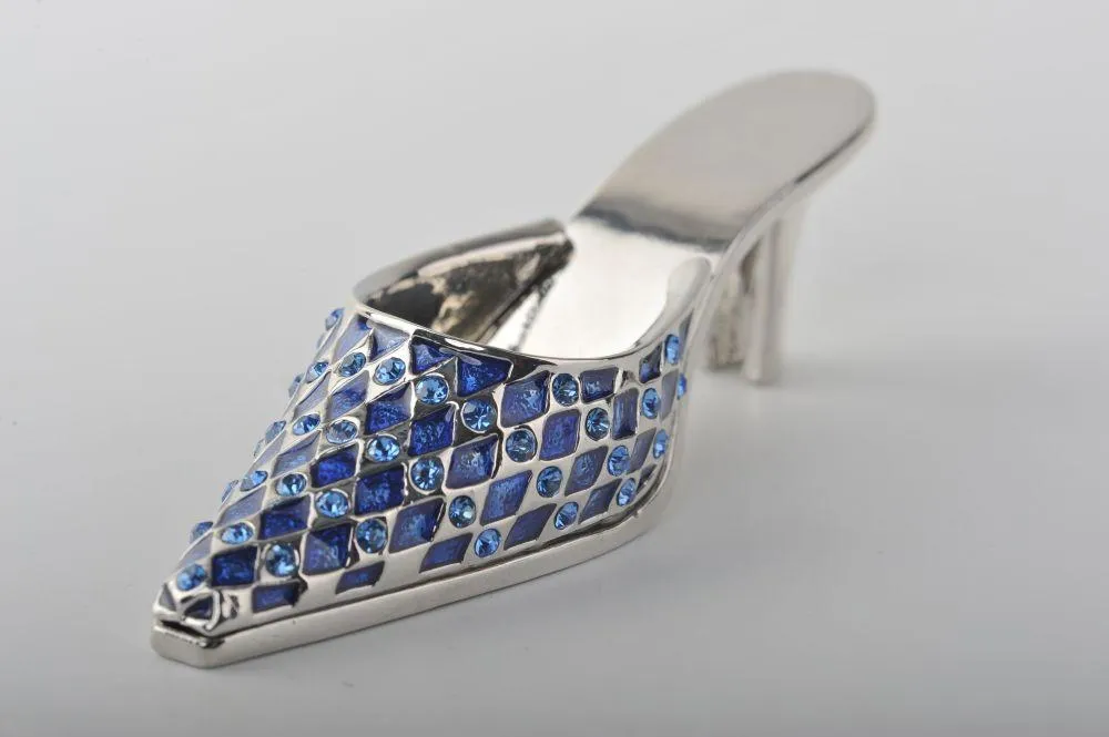 Lady Blue Trinket Shoe