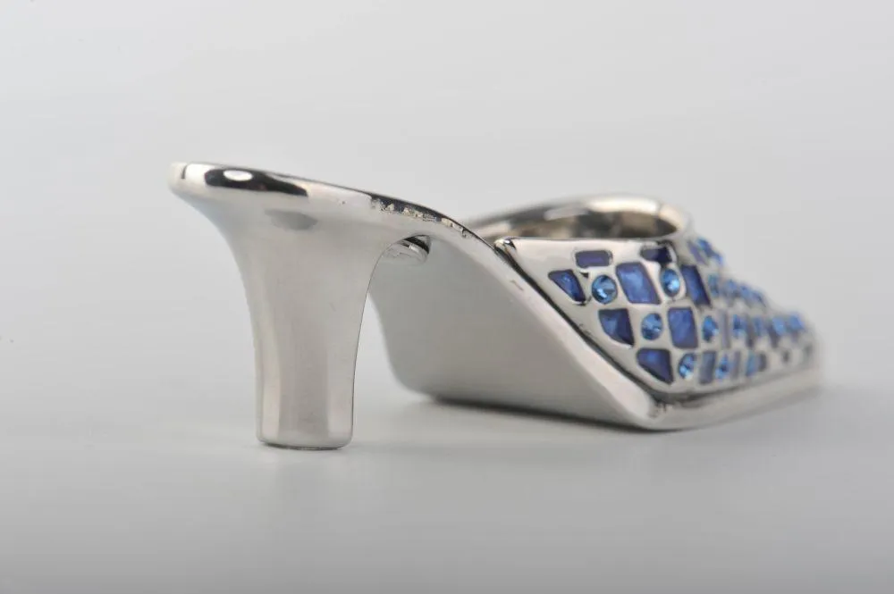 Lady Blue Trinket Shoe