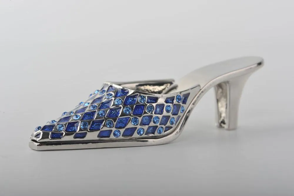 Lady Blue Trinket Shoe