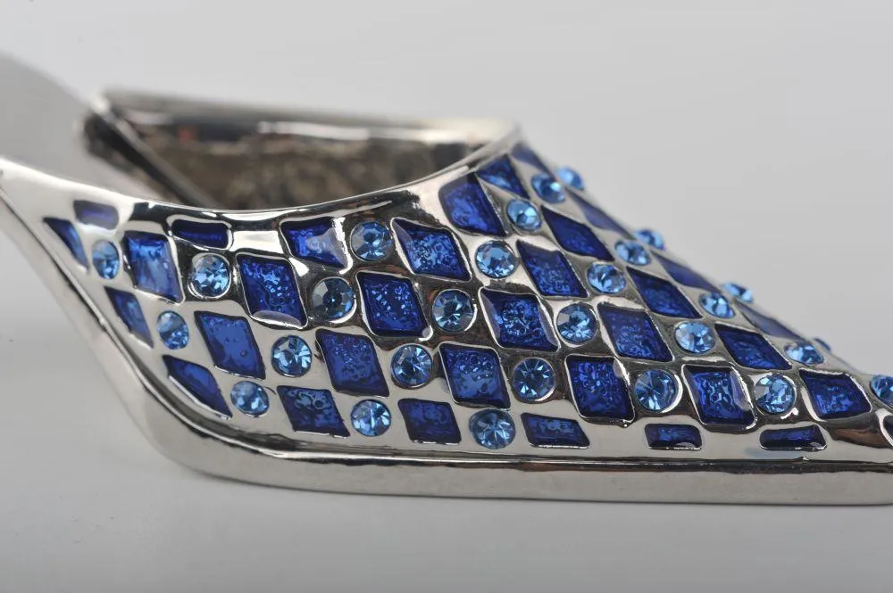 Lady Blue Trinket Shoe