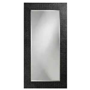 Lancelot Rectangular Mirror - Glossy Black - Howard Elliott