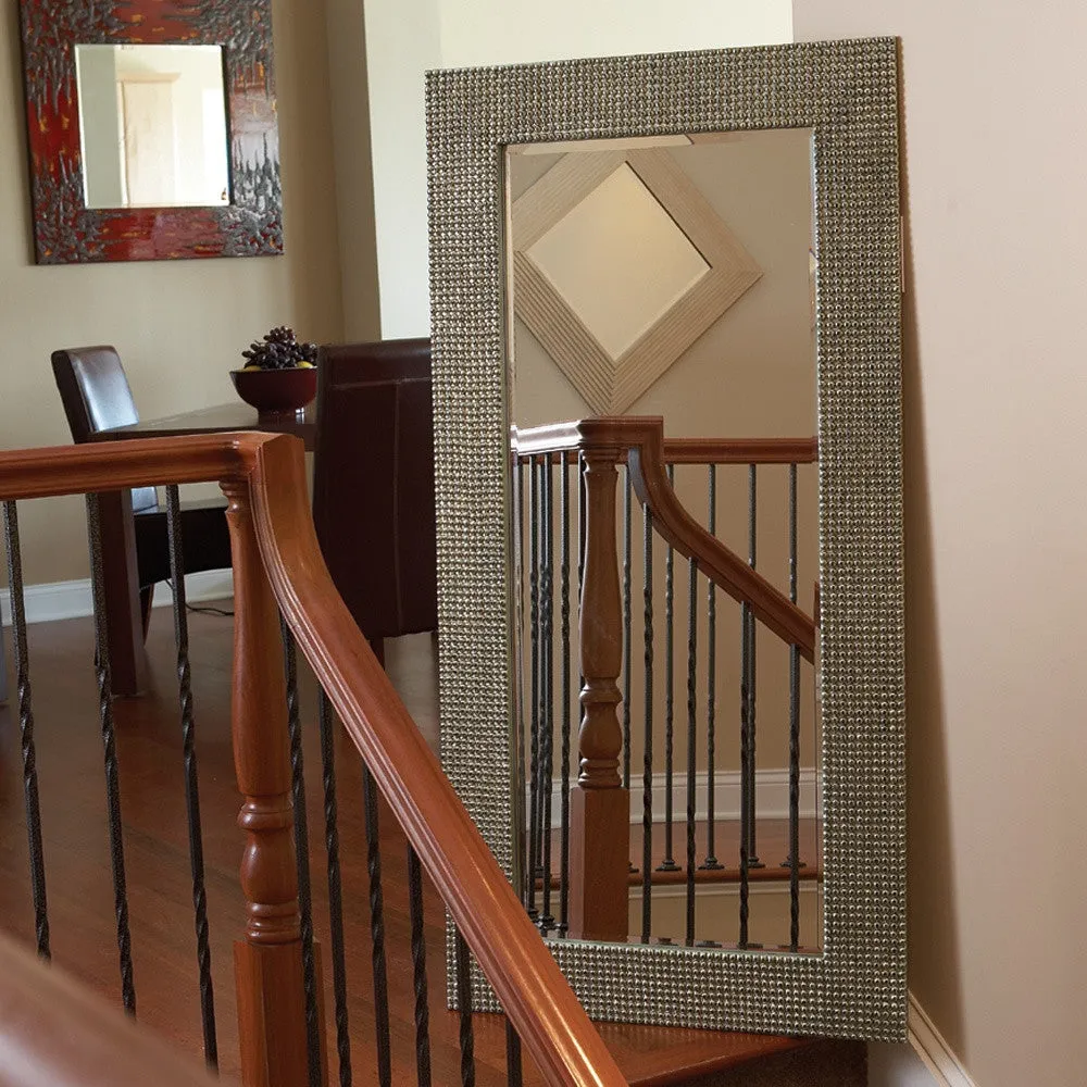 Lancelot Rectangular Mirror - Silver Leaf - Howard Elliott