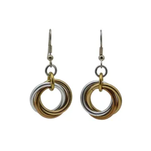 Large Knot Earrings - Granite