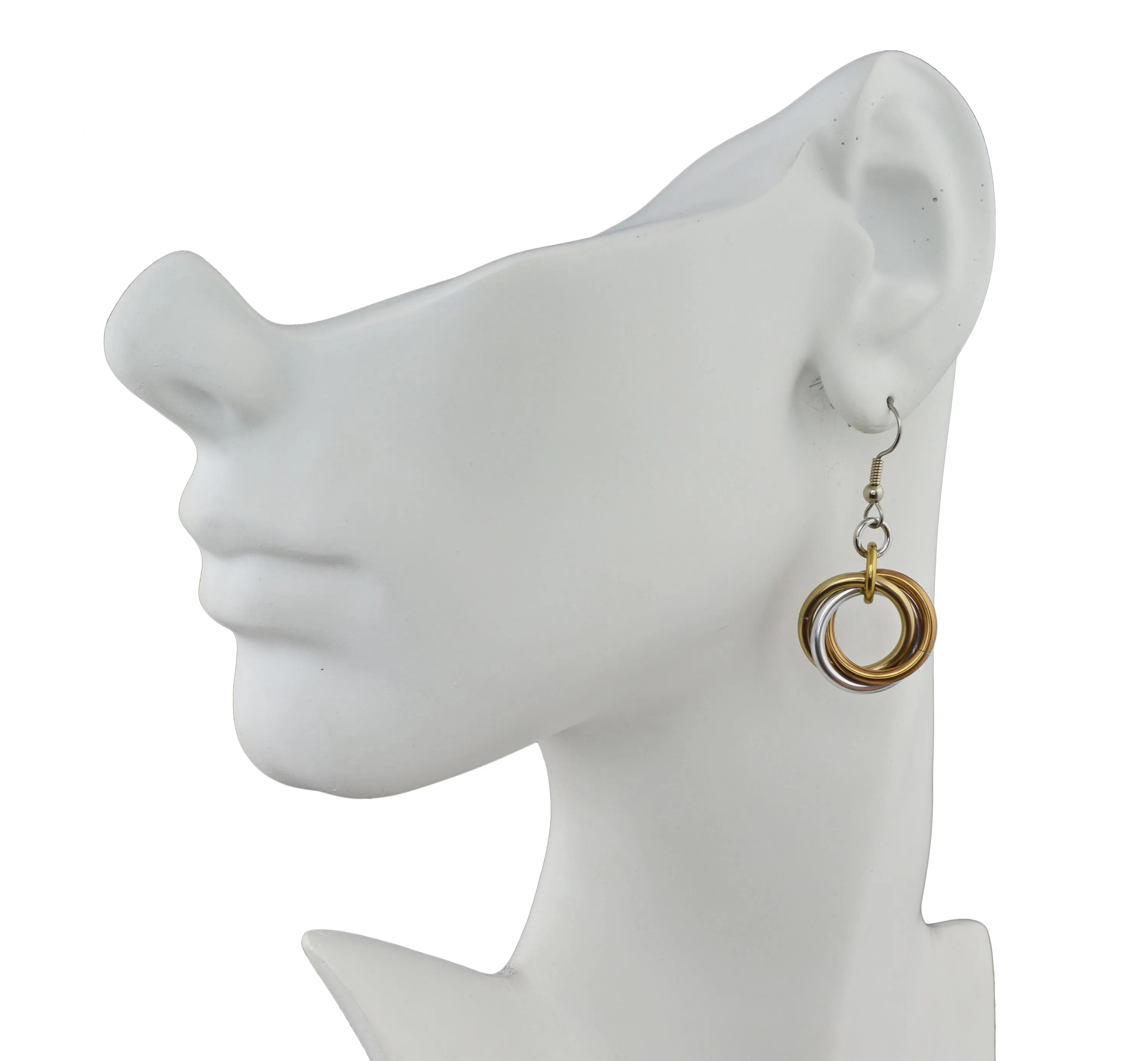 Large Knot Earrings - Granite