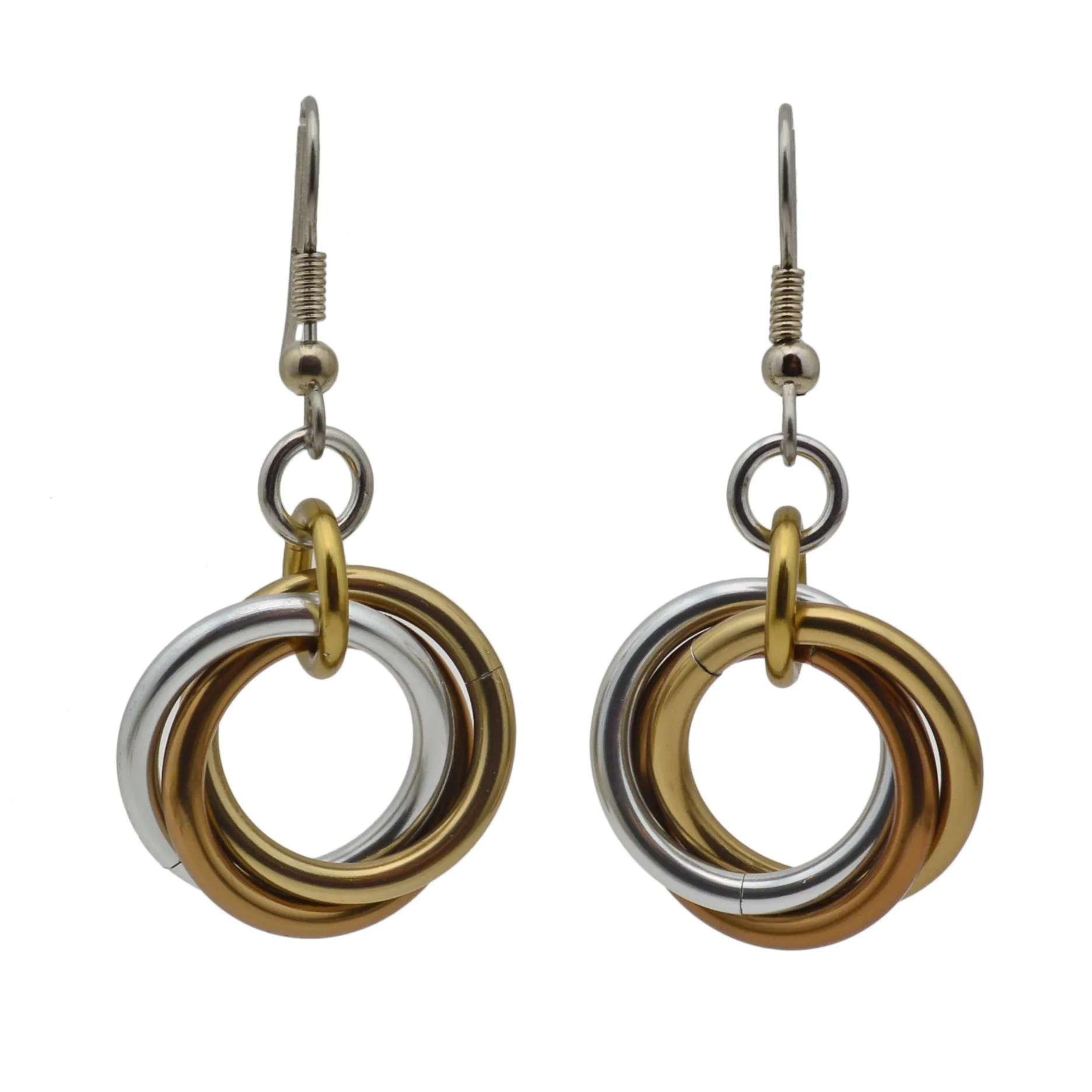 Large Knot Earrings - Granite