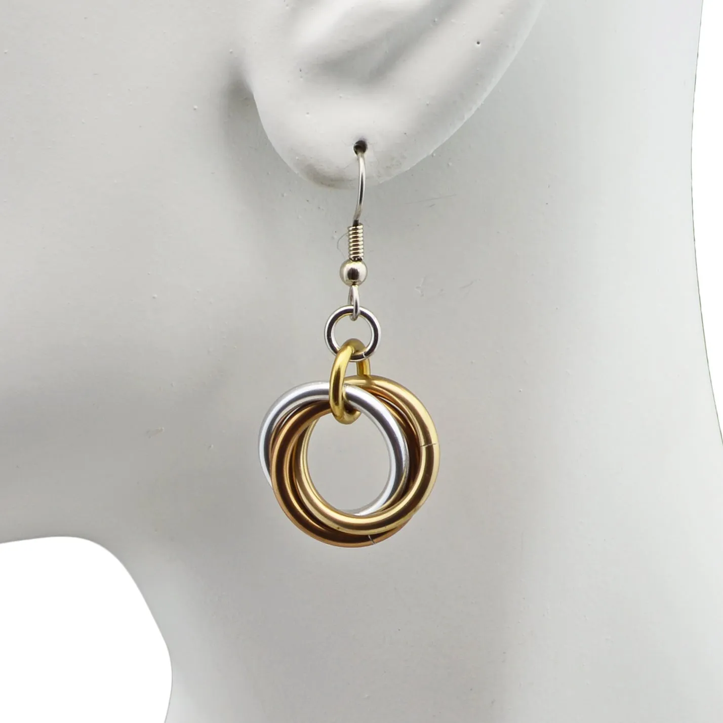Large Knot Earrings - Granite