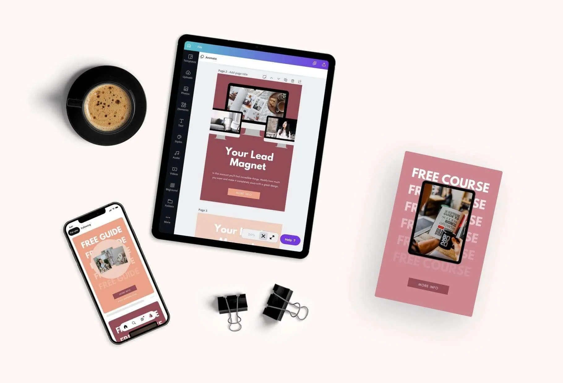 Lead Magnets Promotion Pinterest Template