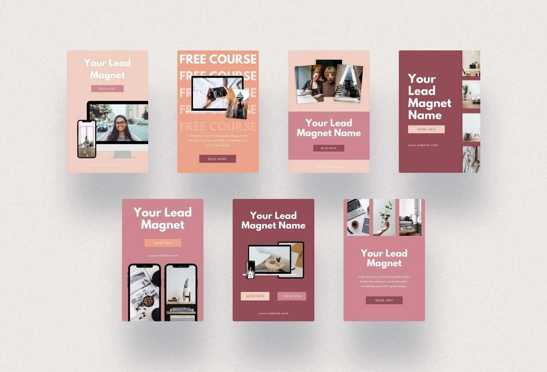 Lead Magnets Promotion Pinterest Template