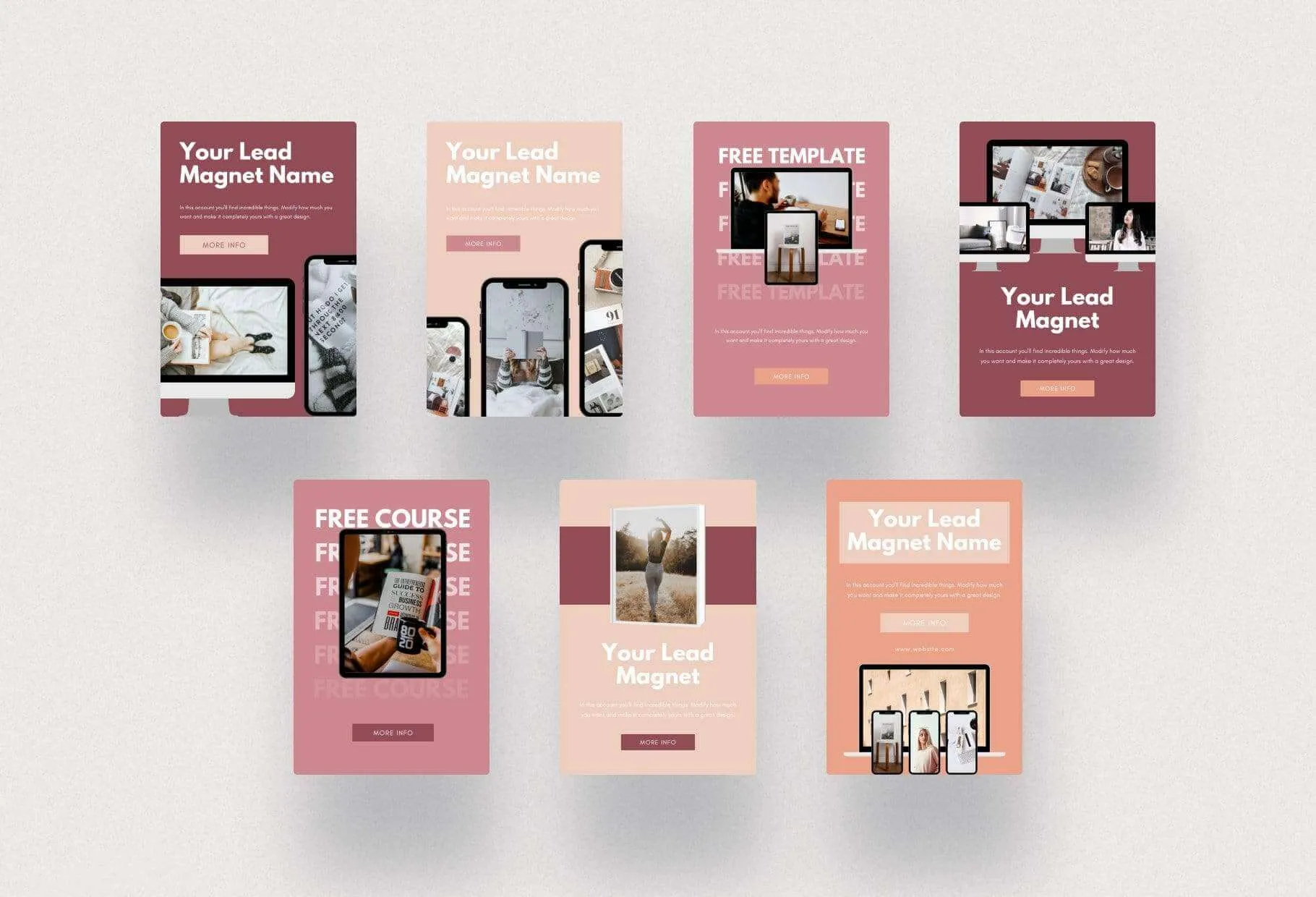 Lead Magnets Promotion Pinterest Template