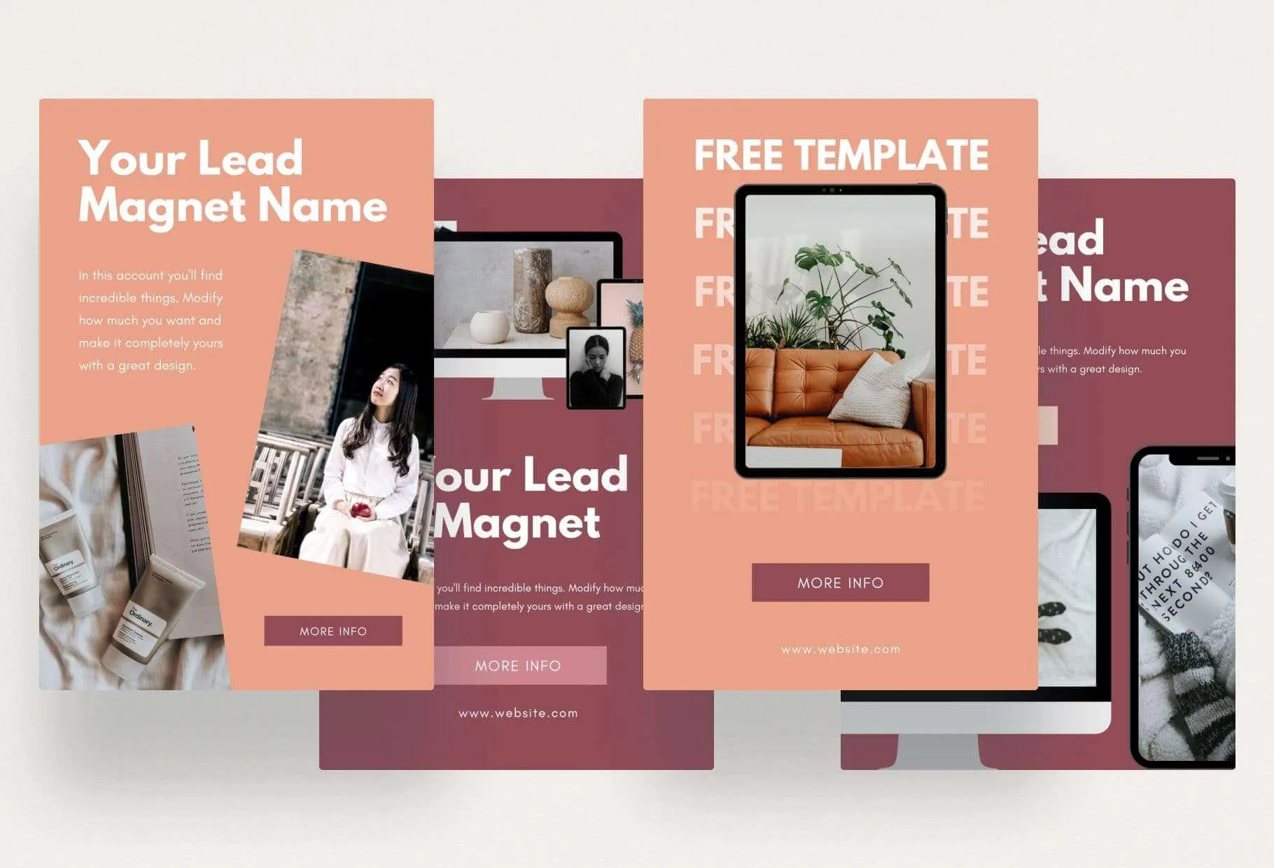 Lead Magnets Promotion Pinterest Template