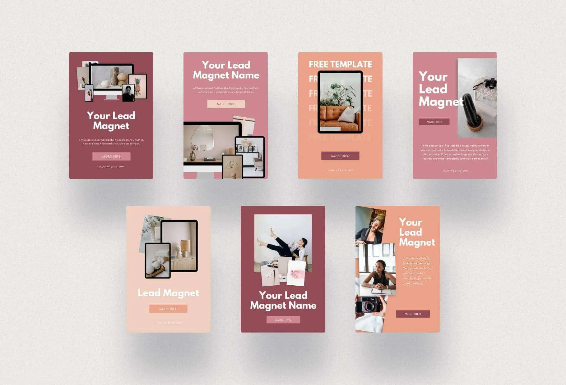 Lead Magnets Promotion Pinterest Template