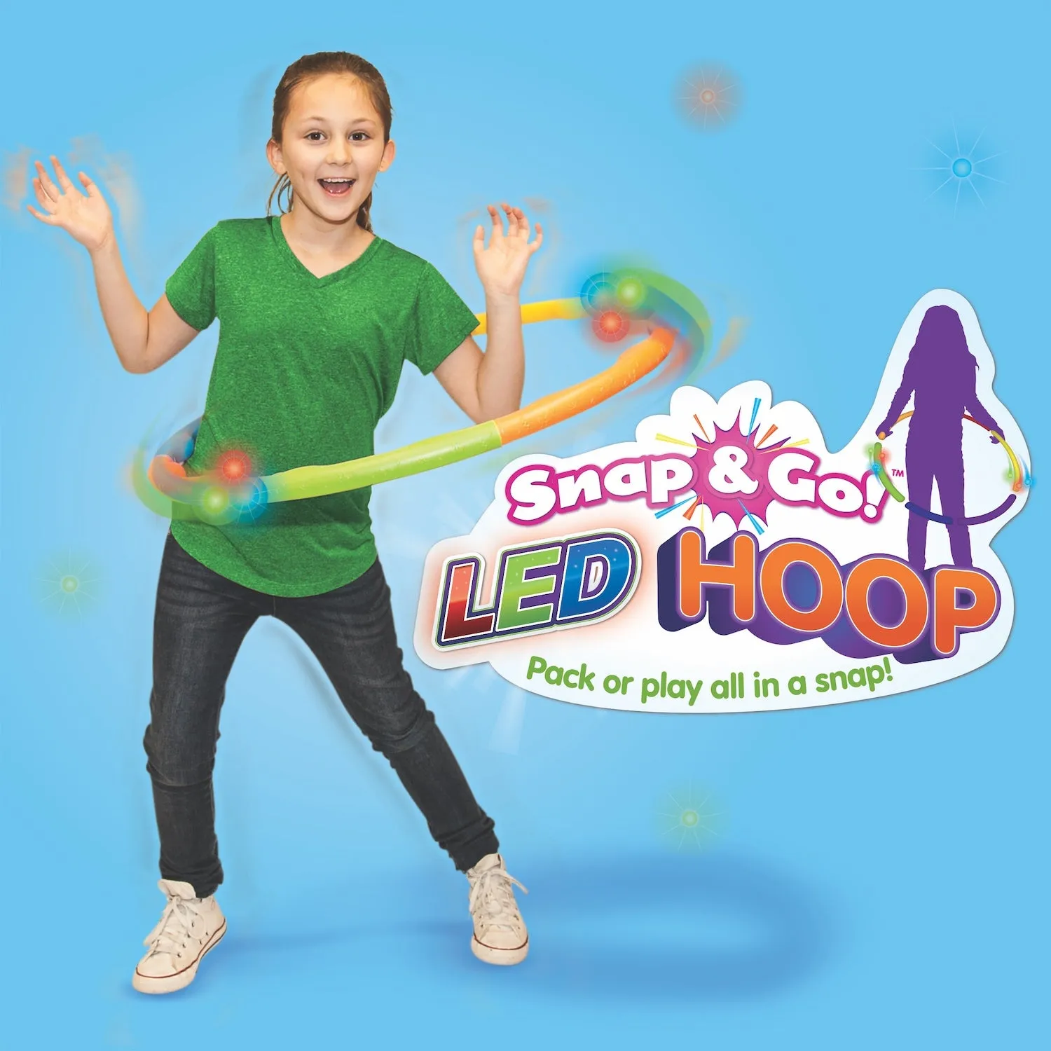 LED Snap 'N' Go Hoop with Motion-Activated Lights