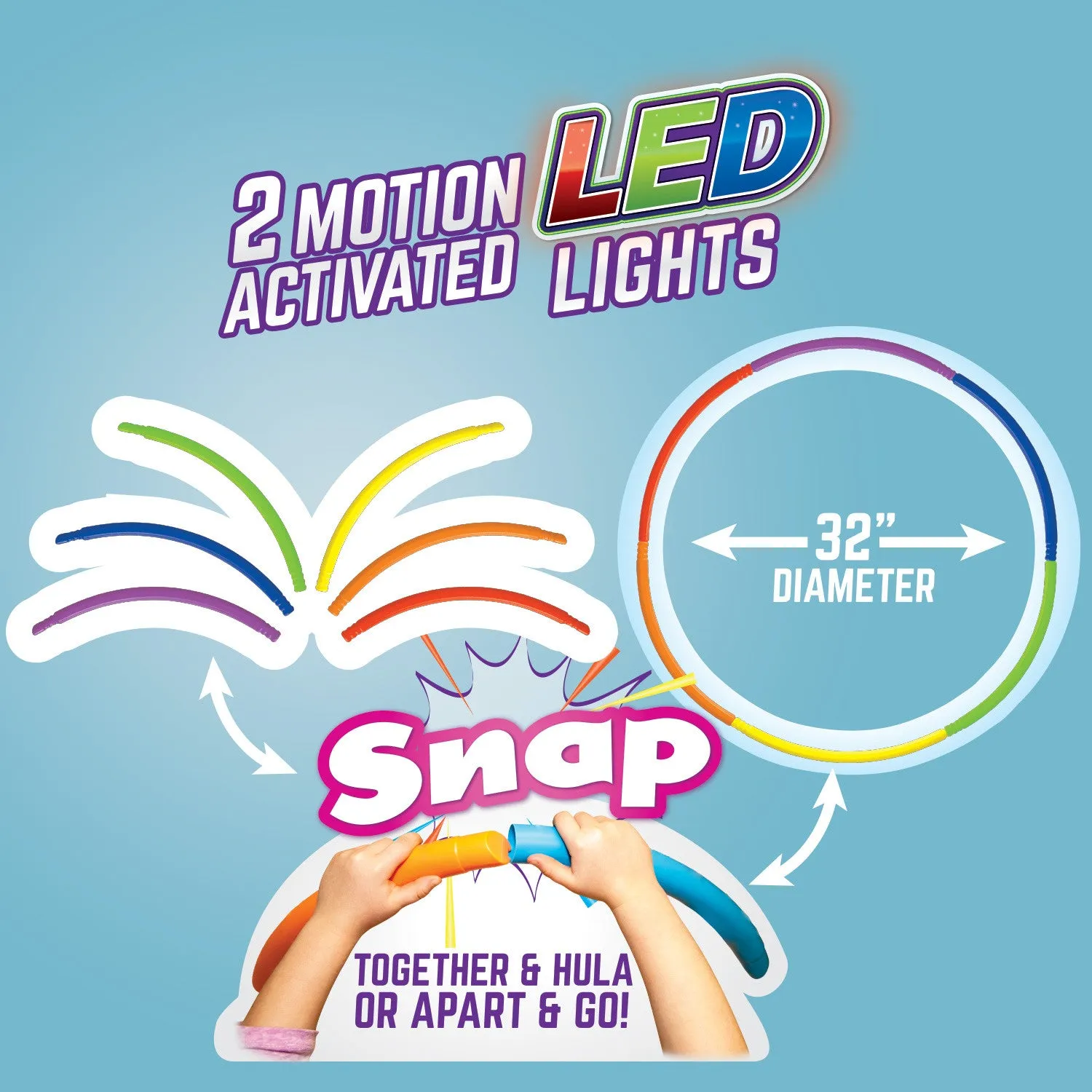 LED Snap 'N' Go Hoop with Motion-Activated Lights