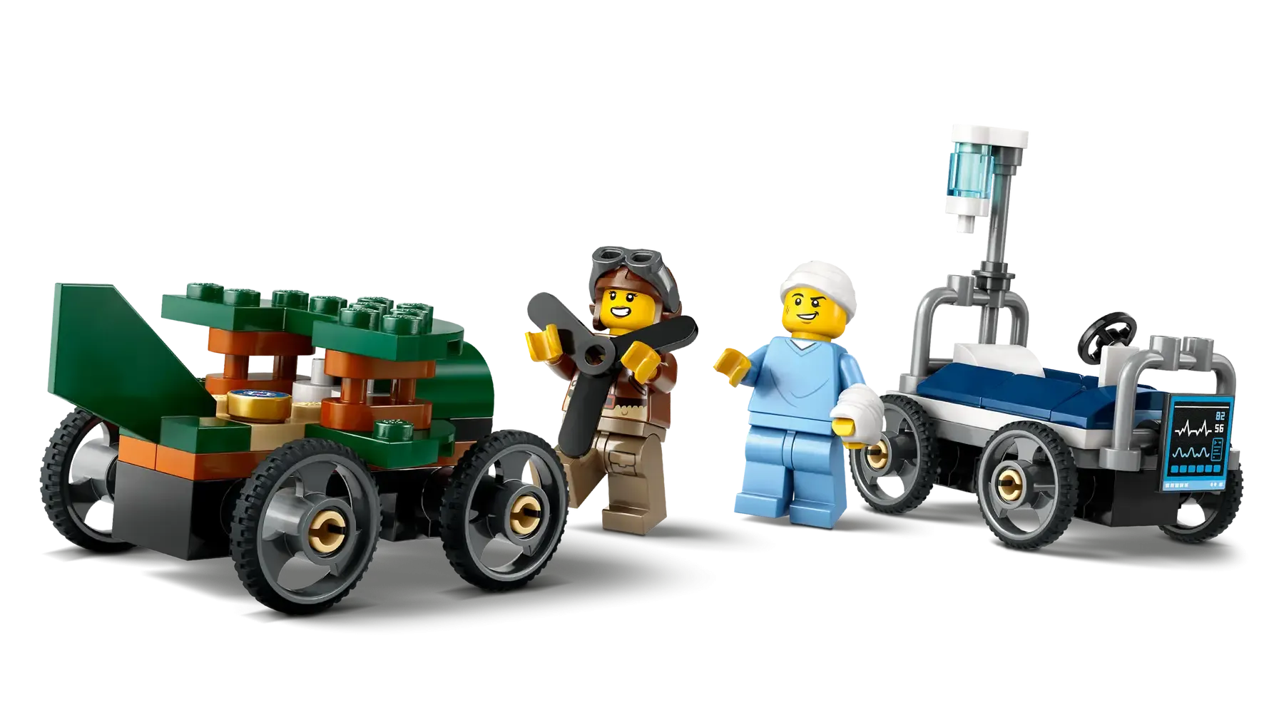Lego Airplane vs. Hospital Bed Ra.. (60459)