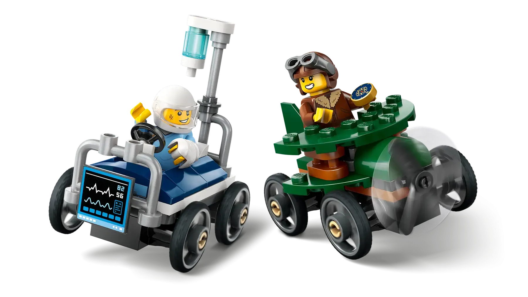 Lego Airplane vs. Hospital Bed Ra.. (60459)