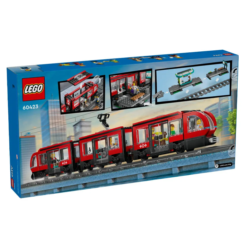 LEGO City Downtown Streetcar And Station 60423