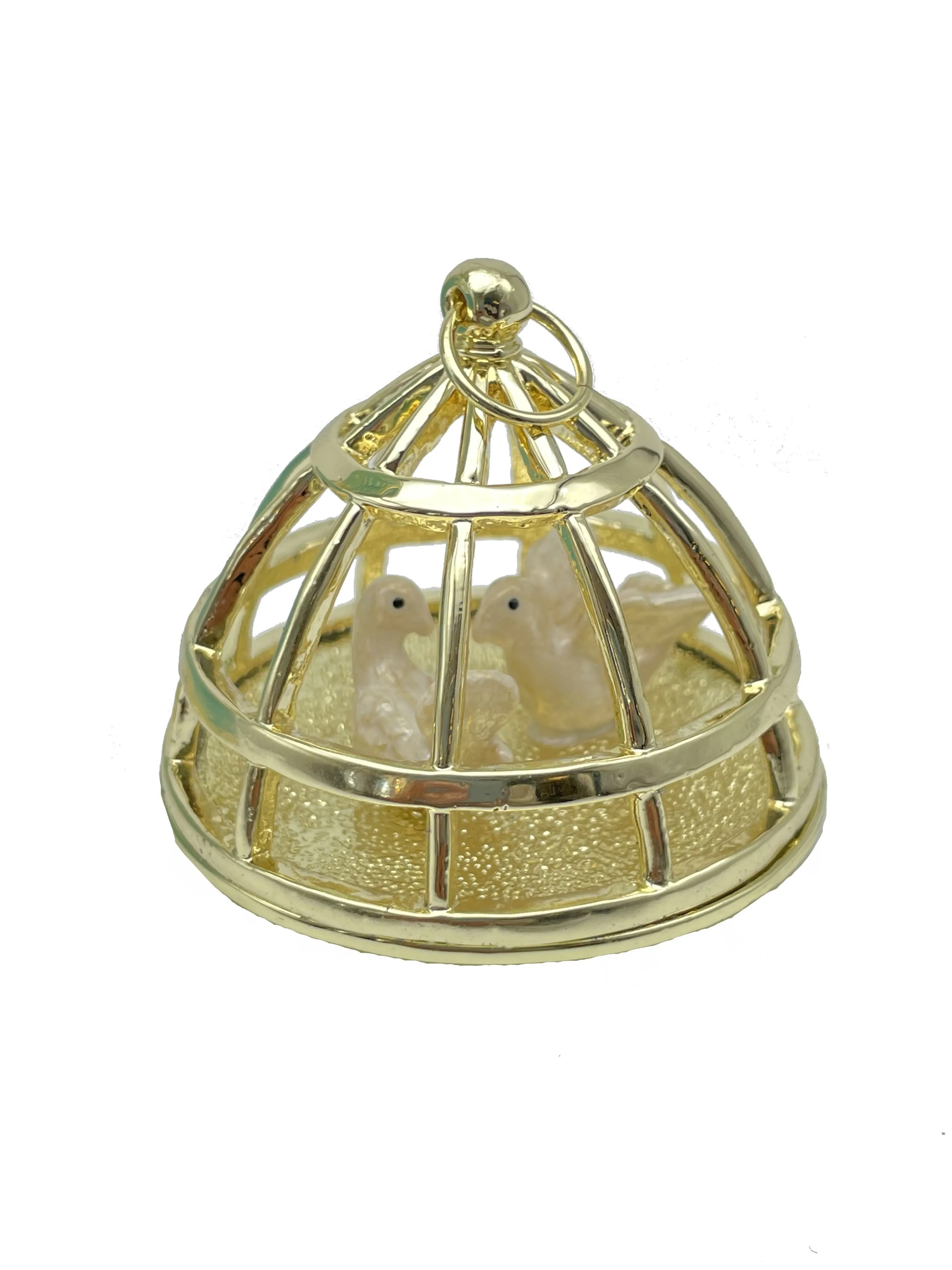 Limited edition Green turquoise Faberge Egg with doves trinket box