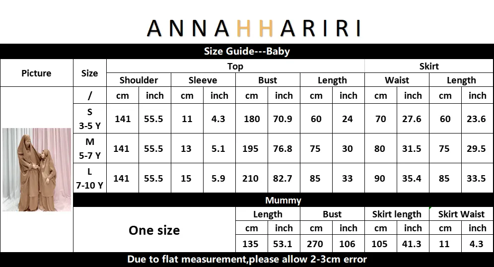 Magaan Adult prayer gown from "Mommy and me prayer khimar collection" in light khaki