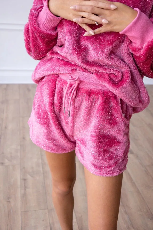Magenta Glitter Loungewear