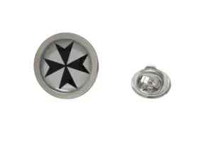 Maltese Cross Lapel Pin