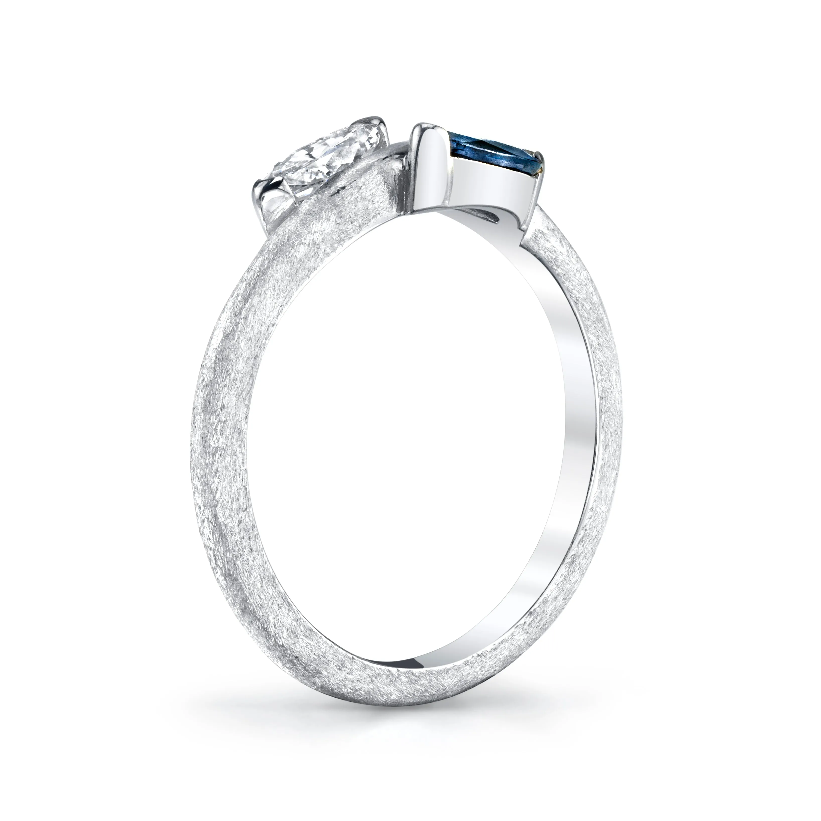 Marquise Sapphire & Diamond Ring