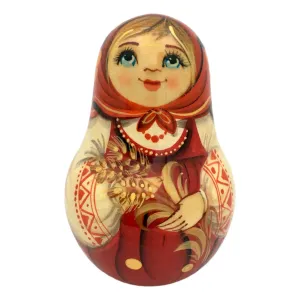 Matryoshka Musical Doll Russian Country Girl