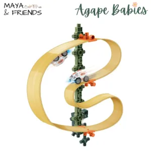 Maya & Friends Magnetism Track Race Car (14pcs)