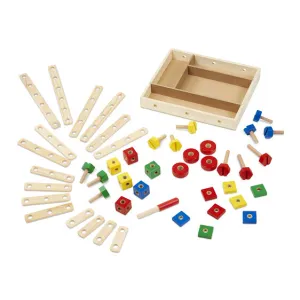 Melissa & Doug Classic Toy Construction Building Set in a Box